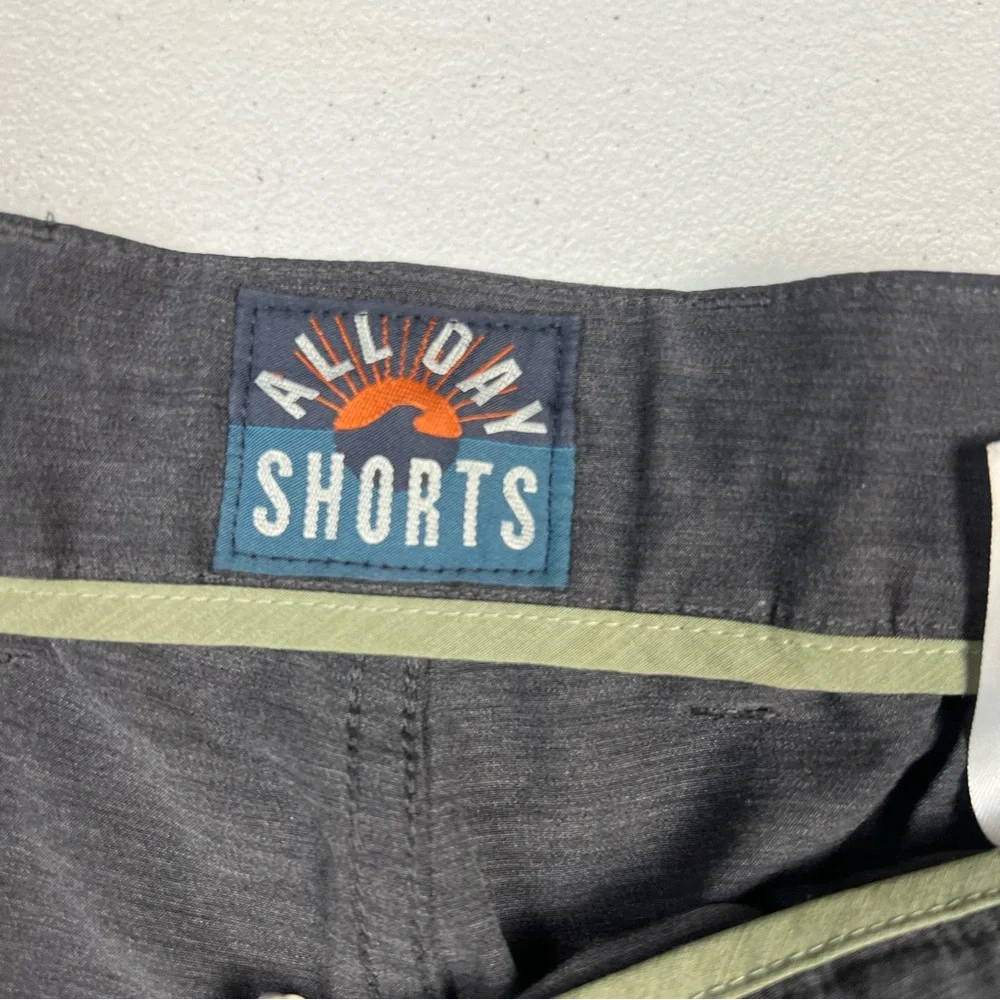 Faherty All Day Shorts Mens 42 Gray Stretch Lightweight